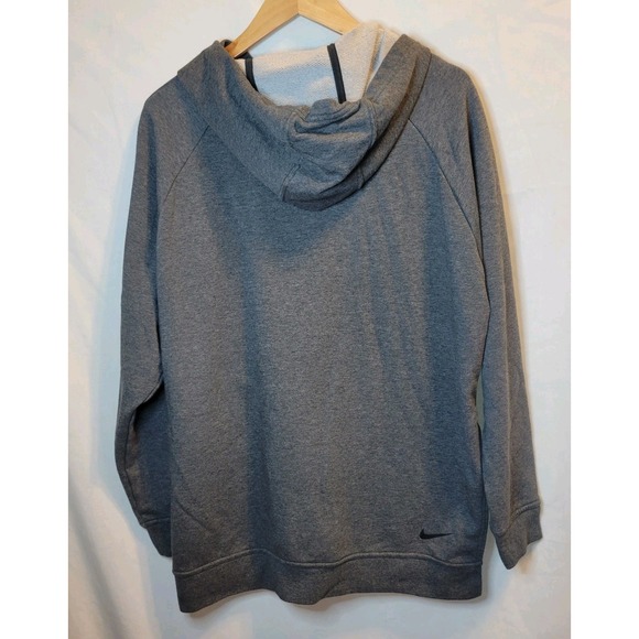 Nike Dri Fit Pullover Hoodie Mens Large Grey - Picture 6 of 6